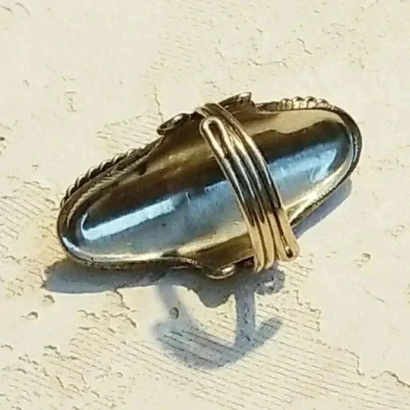 Artisan Peruvian Fused Art Glass Handmade Ring - Picture 4 of 7